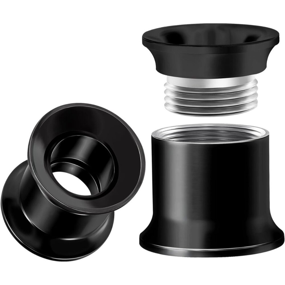 Elegant Internally Threaded Surgical Steel Tunnel Plugs  0g 8mm Unisex Design